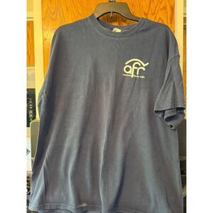 Delta Apparel American Family Radio Navy Blue T-Shirt XL Standing Truth Boldly